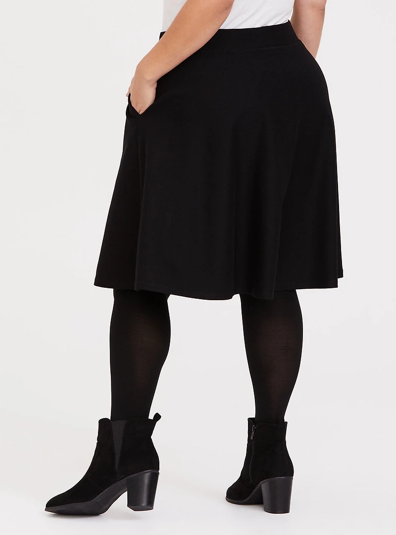 Mini Studio Luxe Ponte A-Line Skirt