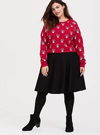 Mini Studio Luxe Ponte A-Line Skirt
