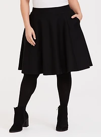 Mini Studio Luxe Ponte A-Line Skirt