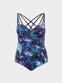 Slim Fix Underwire Strappy Back One Piece Swimsuit