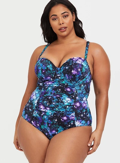 Slim Fix Underwire Strappy Back One Piece Swimsuit
