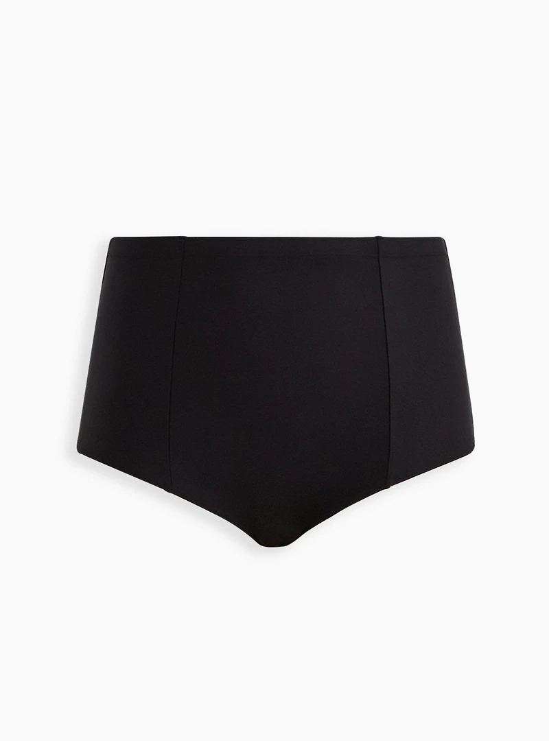 High-Rise Strappy Back Swim Bottom
