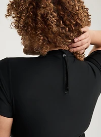 Active Wireless Cropped Short Sleeve Rashguard