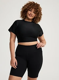 Active Wireless Cropped Short Sleeve Rashguard
