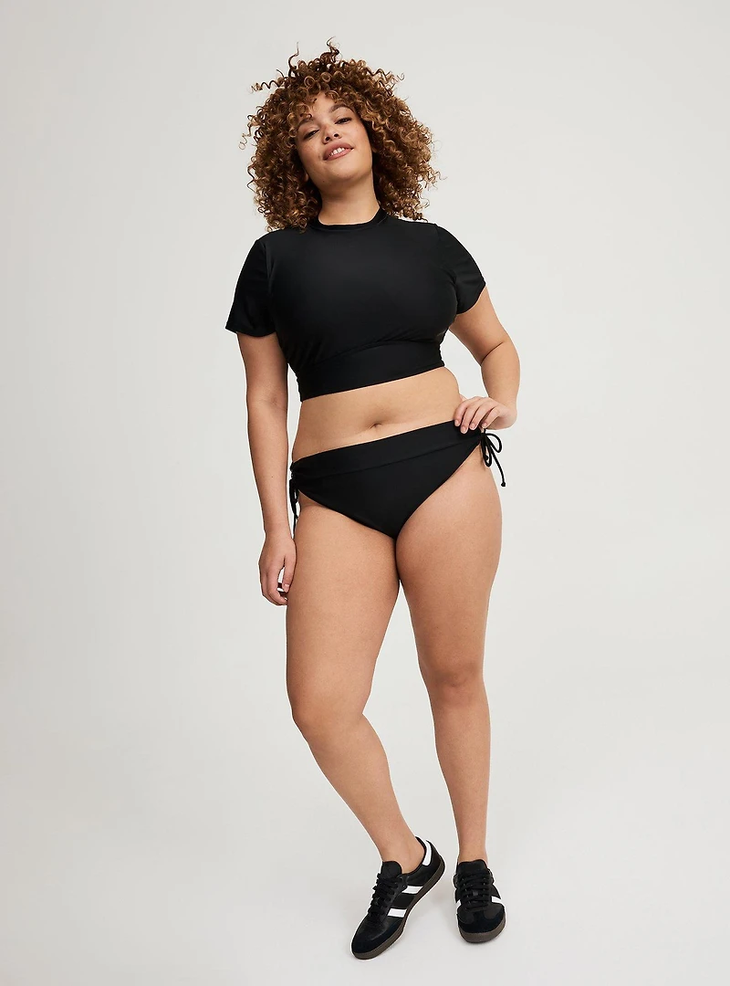 Active Wireless Cropped Short Sleeve Rashguard