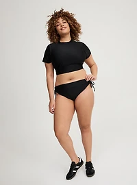 Active Wireless Cropped Short Sleeve Rashguard