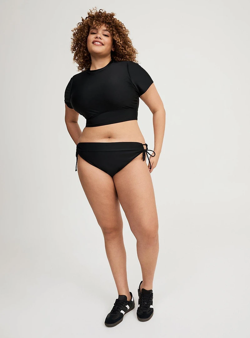 Active Wireless Cropped Short Sleeve Rashguard