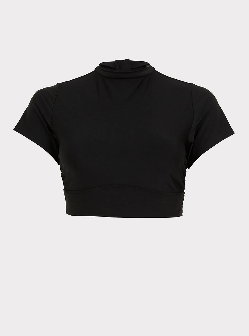 Active Wireless Cropped Short Sleeve Rashguard