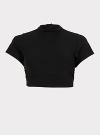 Active Wireless Cropped Short Sleeve Rashguard