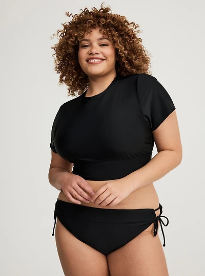 Active Wireless Cropped Short Sleeve Rashguard