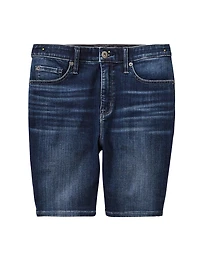 Sky High Skinny Bermuda Short - Super Soft Dark Wash