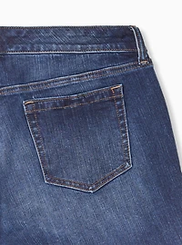 8 Inch Vintage Stretch Mid-Rise Short