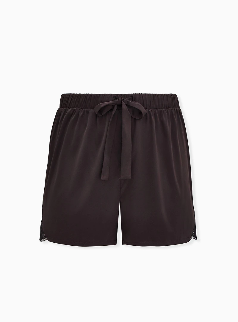 Dream Satin Lace Trim Sleep Short