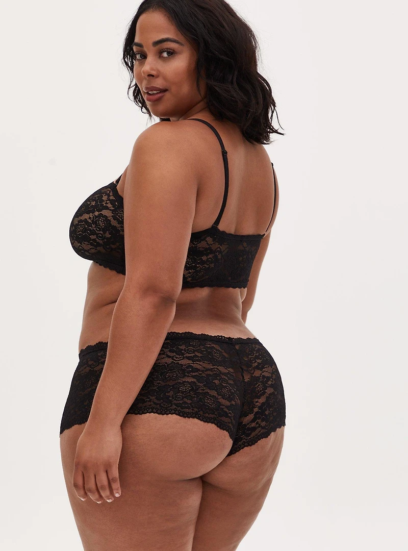 Simply Lace Mid-Rise Cheeky Panty