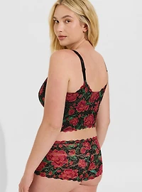 Lace Mid-Rise Cheeky Panty