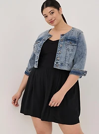 Black Ponte Bustier Romper