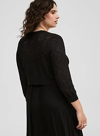 3/4 Sleeve Cropped Shrug