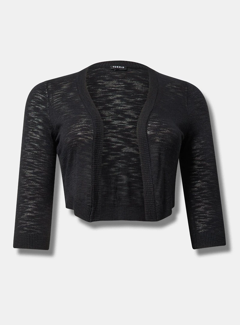 3/4 Sleeve Cropped Shrug