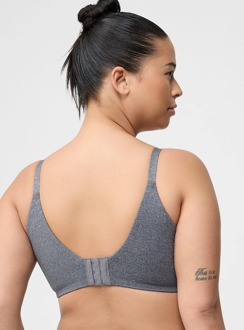 Balconette Lightly Lined Heathered Bra