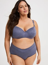 Balconette Lightly Lined Heathered Bra