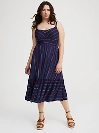 Midi Super Soft Tiered Dress