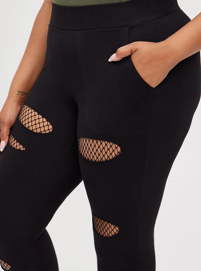 TORRID Full-Length Mesh Slit Pocket Legging Arden Fair