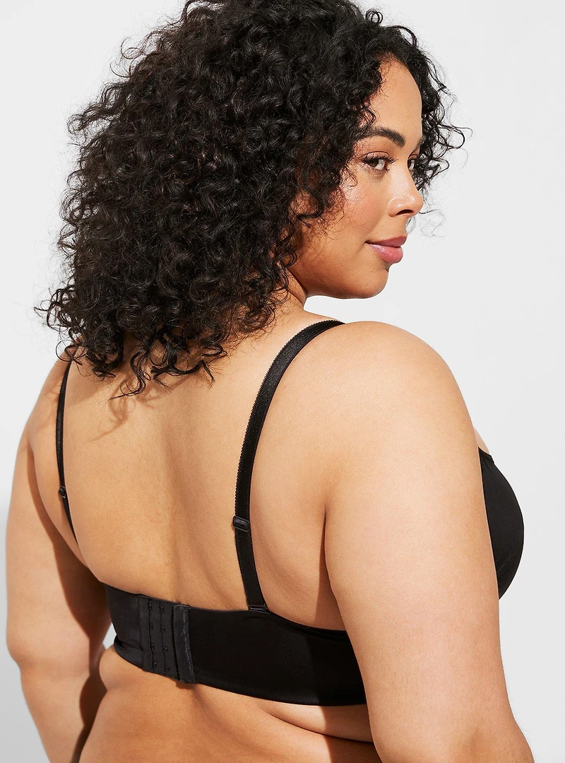 Balconette Unlined Shine Straight Back Bra
