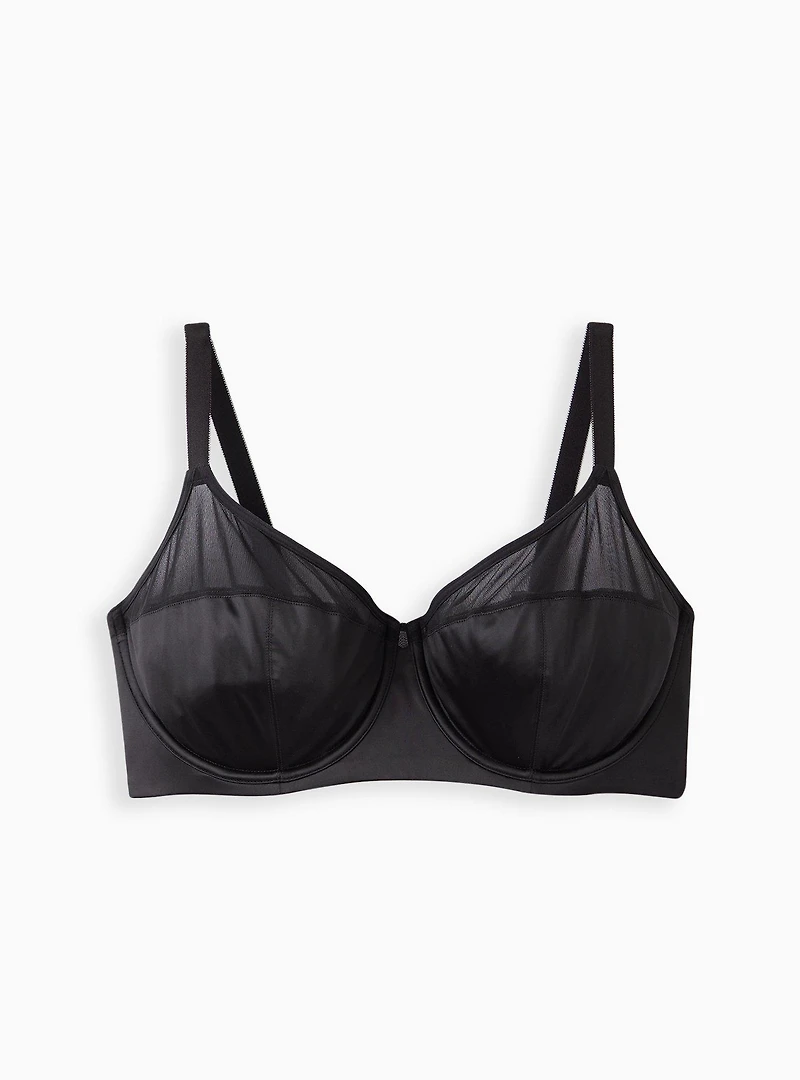 Balconette Unlined Shine Straight Back Bra