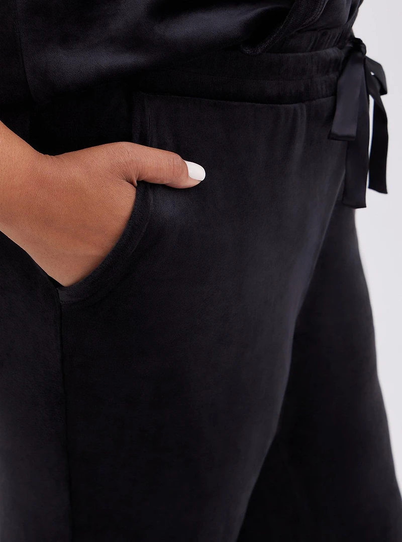 Velour Bootcut Lounge Pant