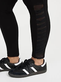 Premium Legging with Twisted Mesh Side