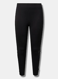 Premium Legging with Twisted Mesh Side