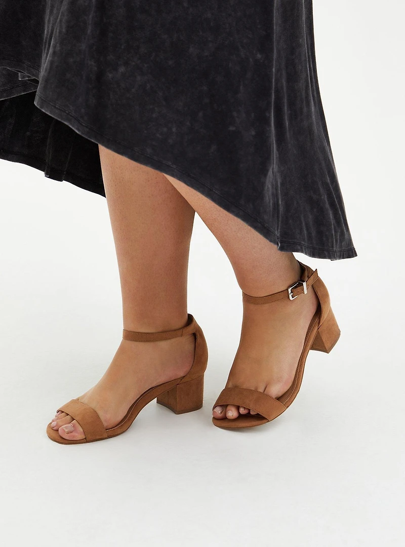 Ankle Strap Block Heel (WW