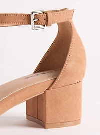 Ankle Strap Block Heel (WW