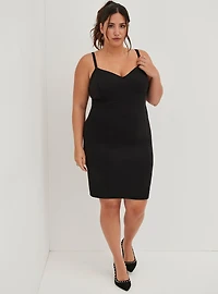 Mini Scuba Lace-Up Bodycon Dress