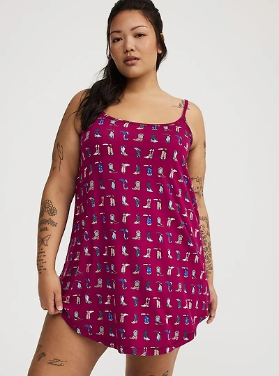 Super Soft Cami Sleep Mini Gown