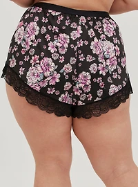 Lace Trim Sexy Sleep Short