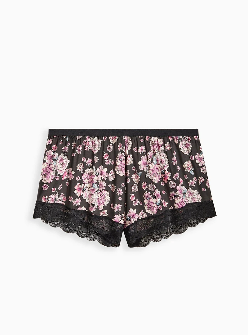 Lace Trim Sexy Sleep Short