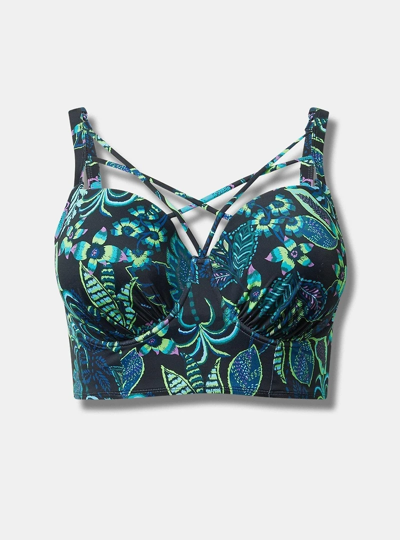 Underwire Strappy Front Bikini Top