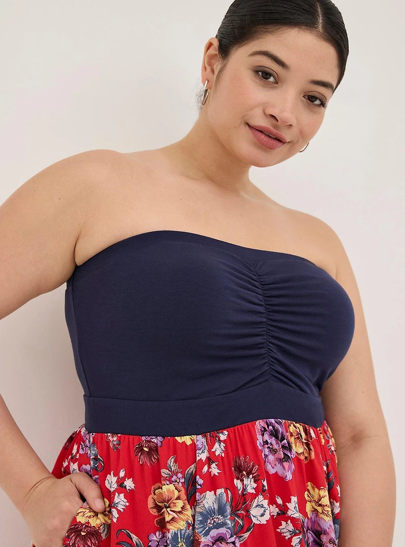 Mini Challis Hanky Hem Dress