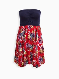 Mini Challis Hanky Hem Dress