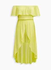 Midi Gauze Off-Shoulder Walk-Through Dress