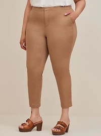 Comfort Flex Waistband Slim Taper Stretch Twill High-Rise Pant