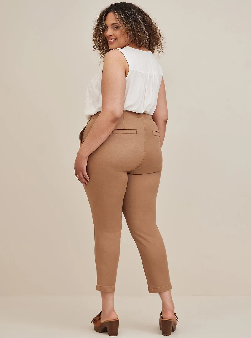 Comfort Flex Waistband Slim Taper Stretch Twill High-Rise Pant