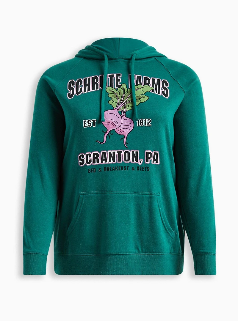 The Office Schrute Farms Cozy Fleece Pullover Hoodie