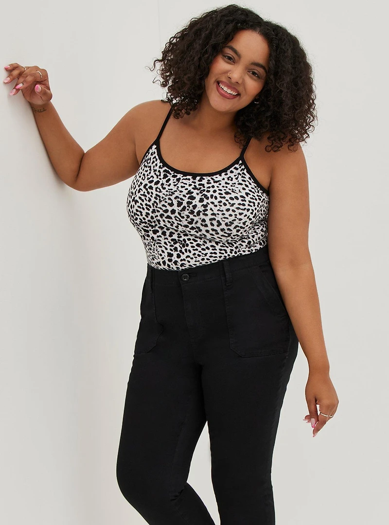 Comfort Flex Waistband Classic Fit Jogger Stretch Twill High-Rise Pant