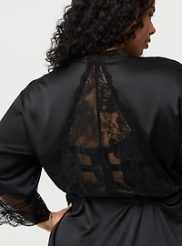 Satin And Lace Retro Robe