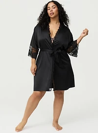 Satin And Lace Retro Robe