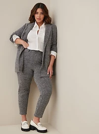 Comfort Flex Waistband Slim Taper Studio Double Knit High-Rise Pant