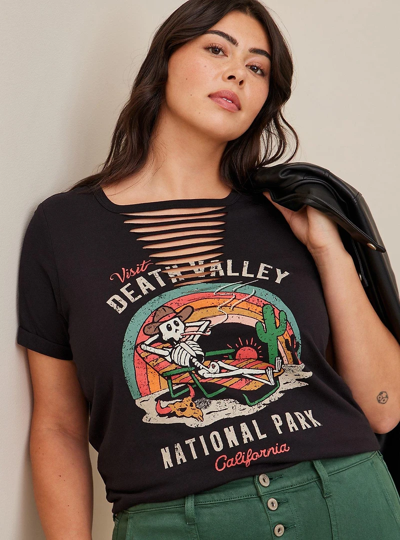 Death Valley Cotton Poly Slash Tee
