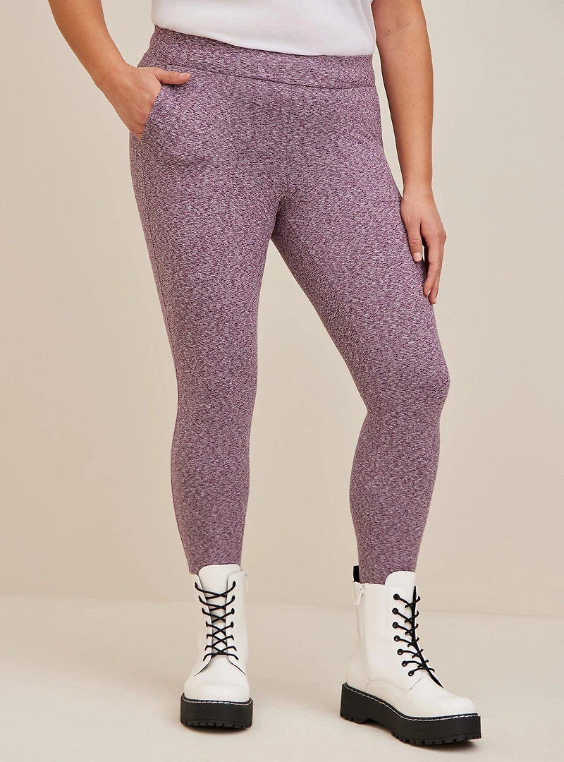 Full-Length Signature Waist Brushed Jersey Legging